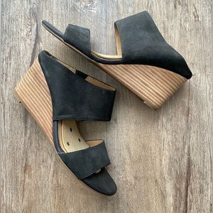 Franco Sarto suede wedges size 7